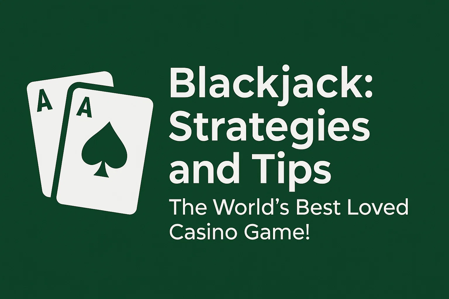 Blackjack: Strategies and Tips. The World's Best Loved Casino Game!