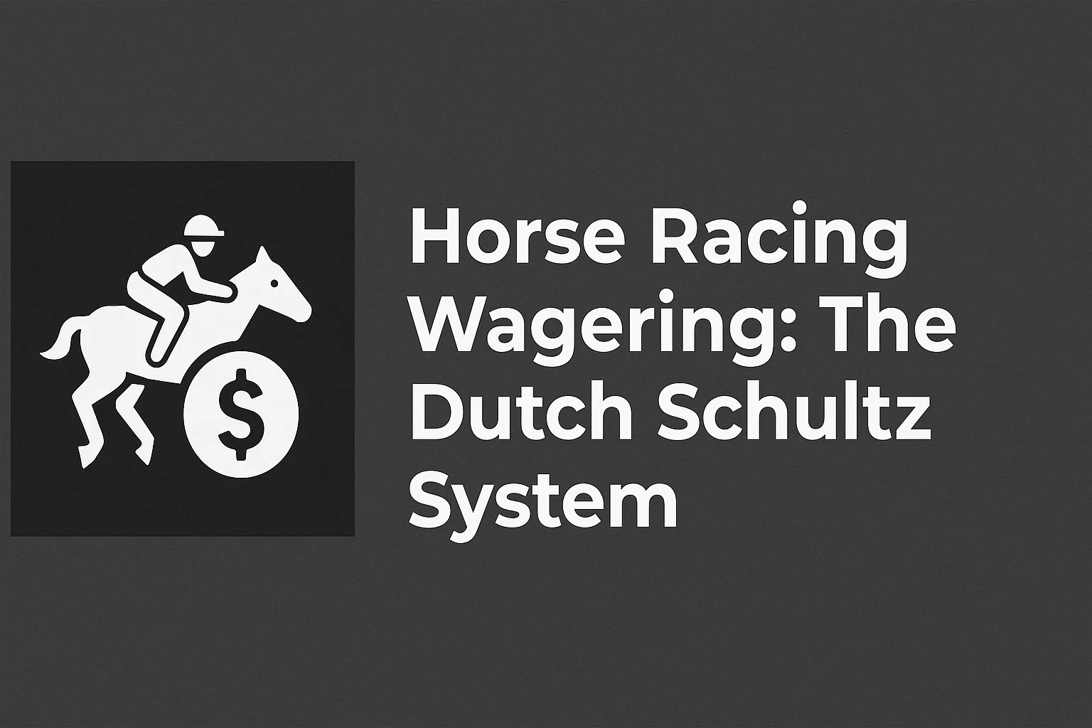 Horse Racing Wagering: The Dutch Schultz System