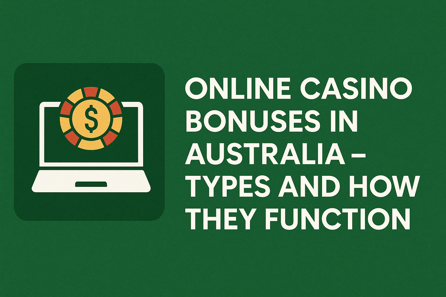 Online Casino Bonuses in Australia – Types and How They Function